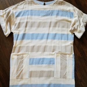 Vtg Catalina Cotton Dress Beach Coverup Size L